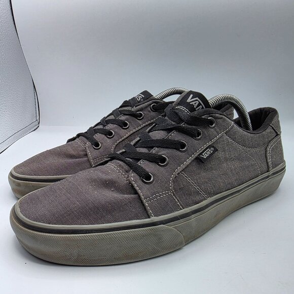 Vans Bishop Mens Size 10.5 Gray Shoes Skateboarding Casual Walking School Sports - Picture 4 of 13